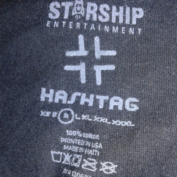 Rare Monsta X Hashtag T Shirt KPOP group STARSHIP - Picture 4 of 4
